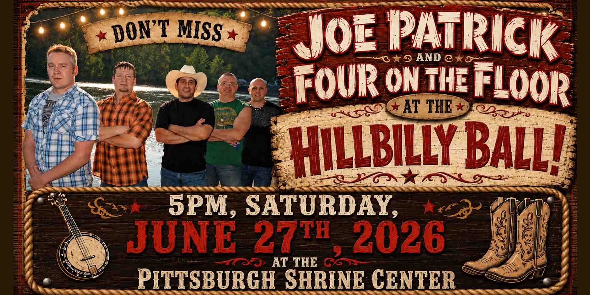 Hillbilly Ball w/ Joe Patrick and Four on the Floor!