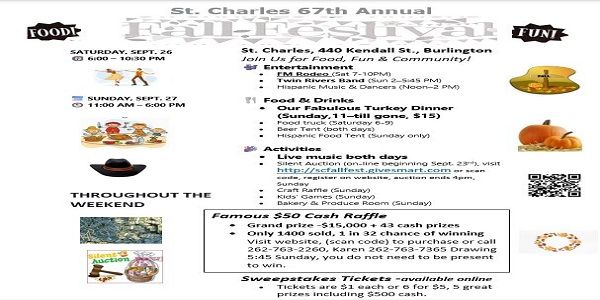 St. Charles 67 Annual Fall Festival and Turkey Dinner promotional image