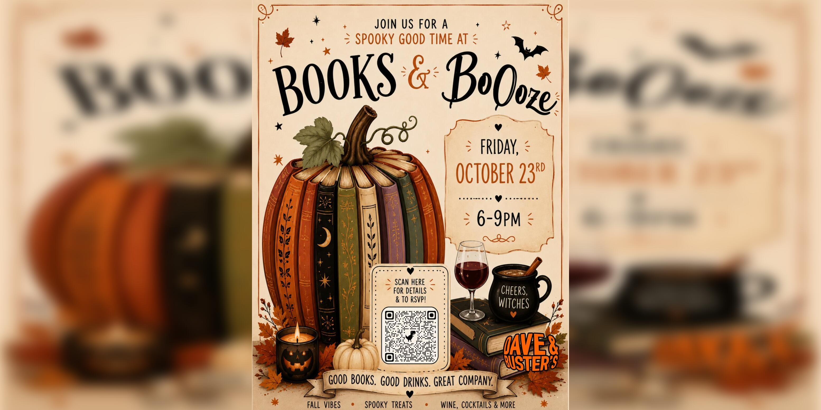 Books & BoOoze: Stories, Spirits & Sips promotional image