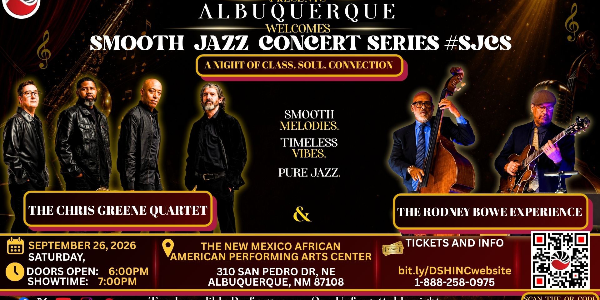 Chris Greene Quartet & The Rodney Bowe Experience Band - A Night of Smooth Jazz promotional image