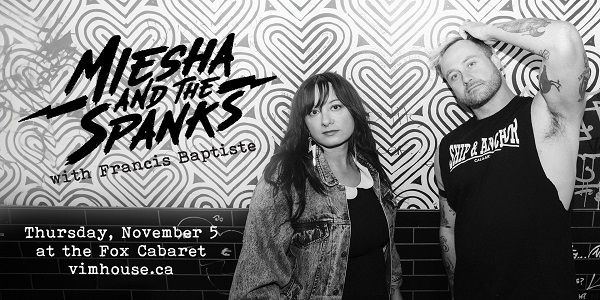 Miesha and the Spanks with guest Francis Baptiste promotional image