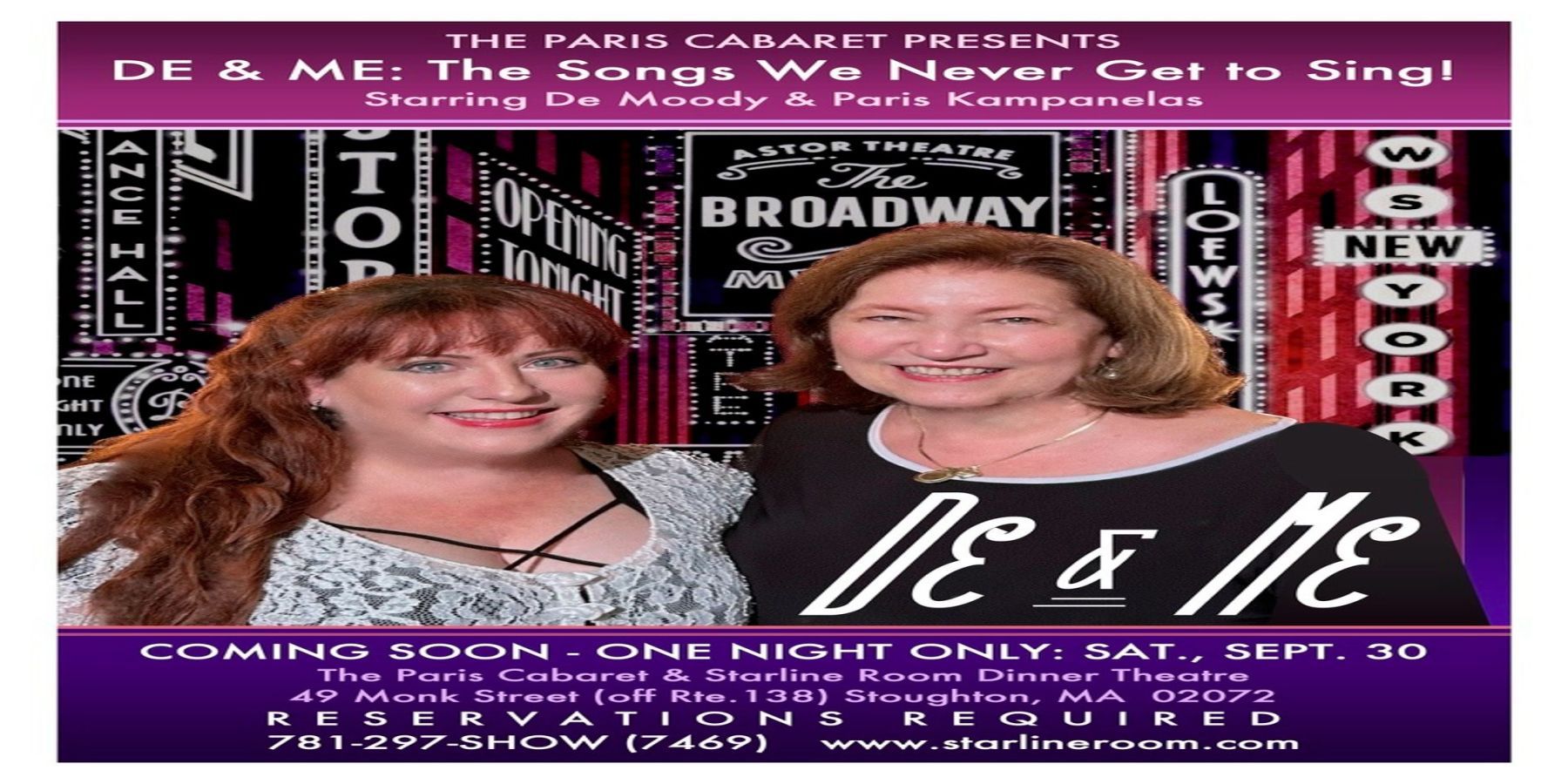 THE DE AND ME SHOW promotional image