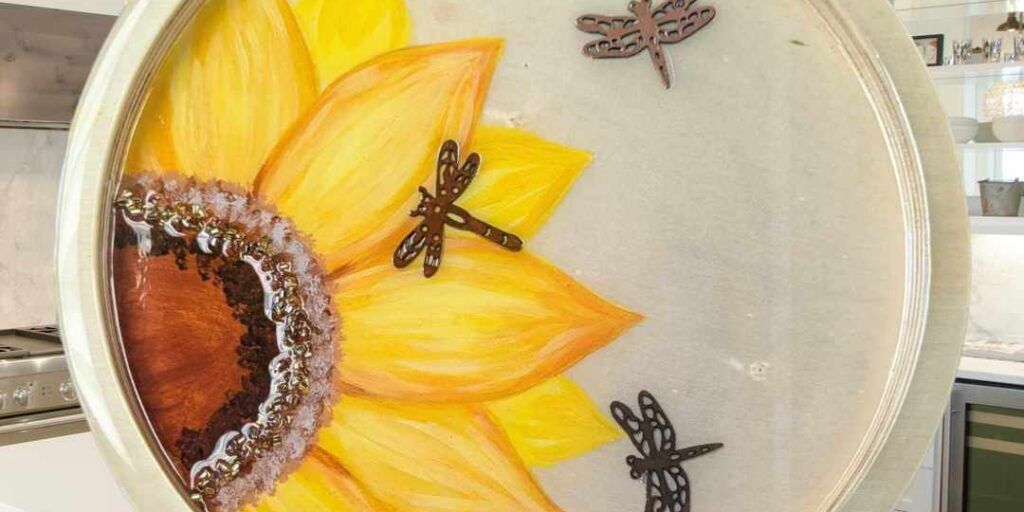 Sunflower Resin Tray  - Painting Class promotional image