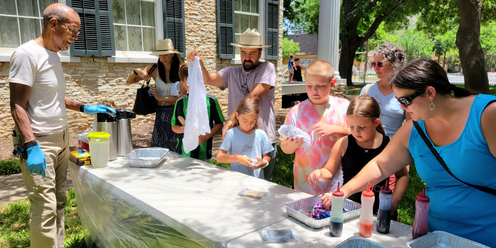Sunday Funday: Red, White, and Blue Tie Dyeing promotional image