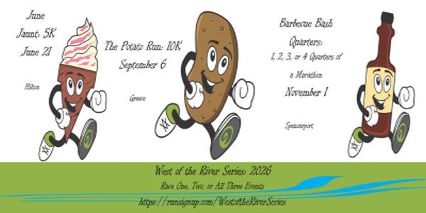 Barbecue Bash Quarters: Quarter Marathon, Half Marathon, Three-Quarter Marathon, and Marathon promotional image