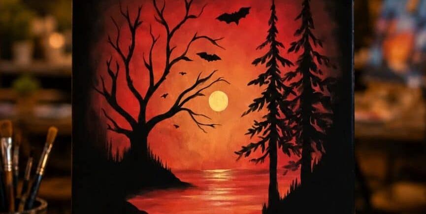 Twilight Fright - Painting Class promotional image