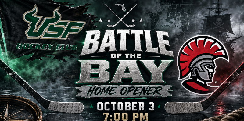 USF Ice Hockey vs. University of Tampa Hockey: Battle for the Bay promotional image
