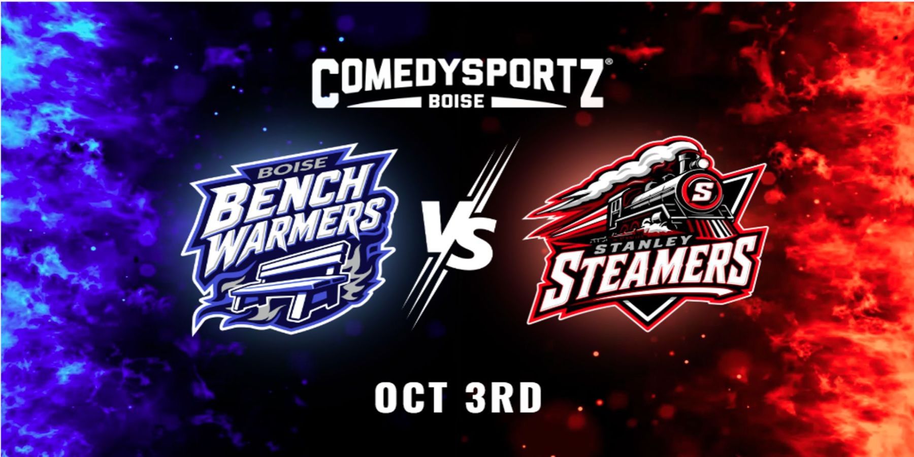 ComedySportz VS The Stanley STEAMERS promotional image