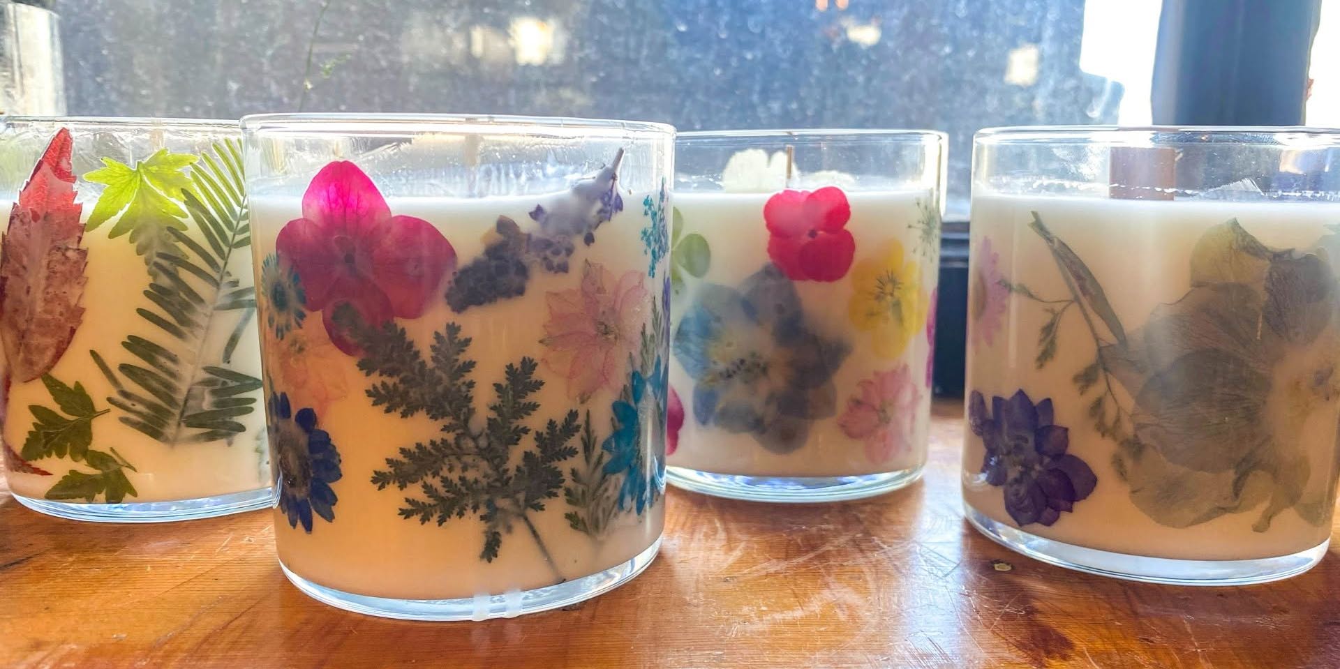 Candle Making Workshop: Pressed Flowers promotional image