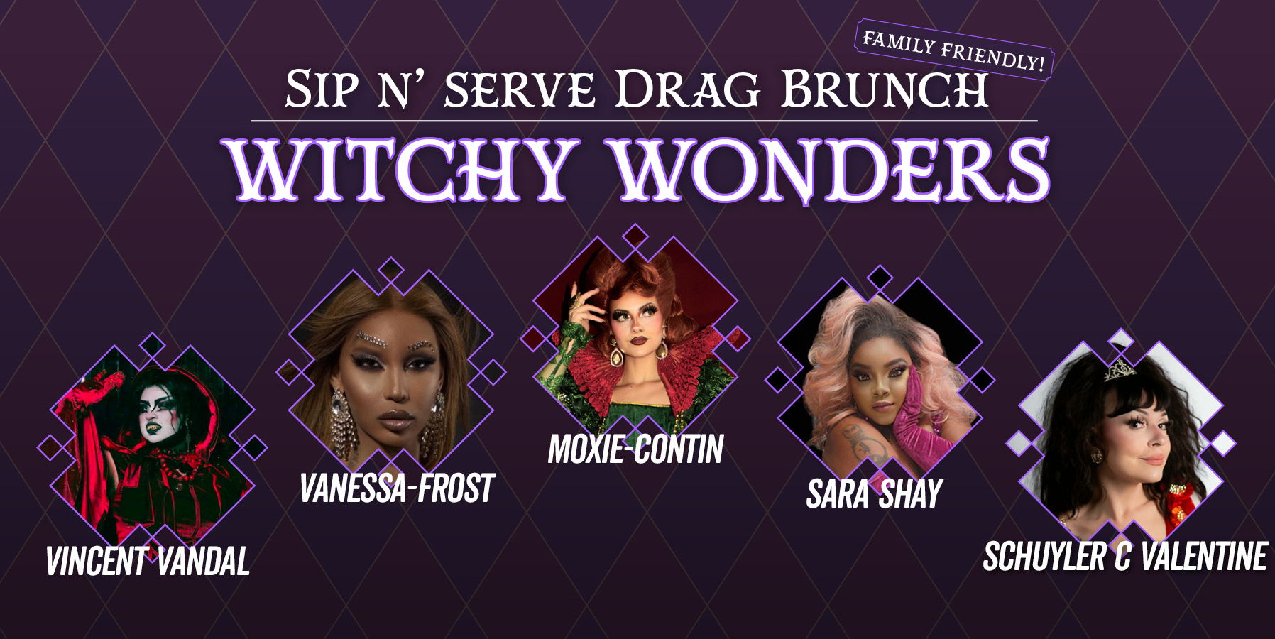 Sip N'Serve Drag Brunch: Witchy Wonders (Family Friendly!) promotional image