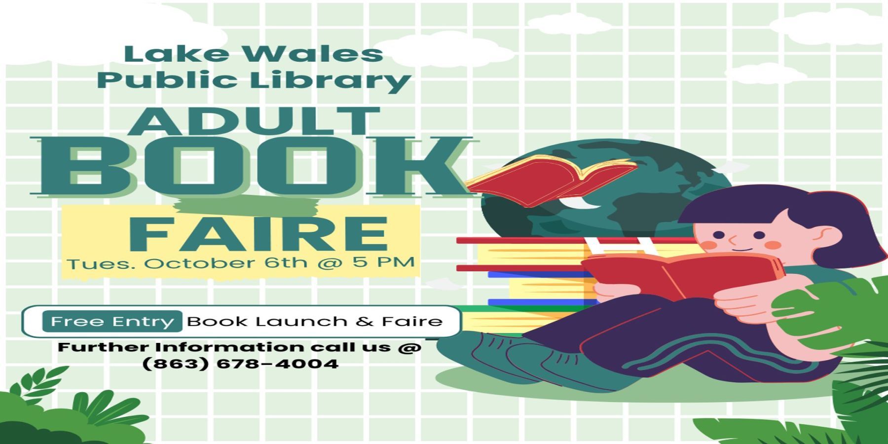 Adult Book Faire @ Lake Wales Public Library promotional image