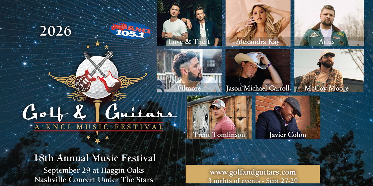 18th Annual 105.1 KNCI Golf & Guitars Music Festival promotional image
