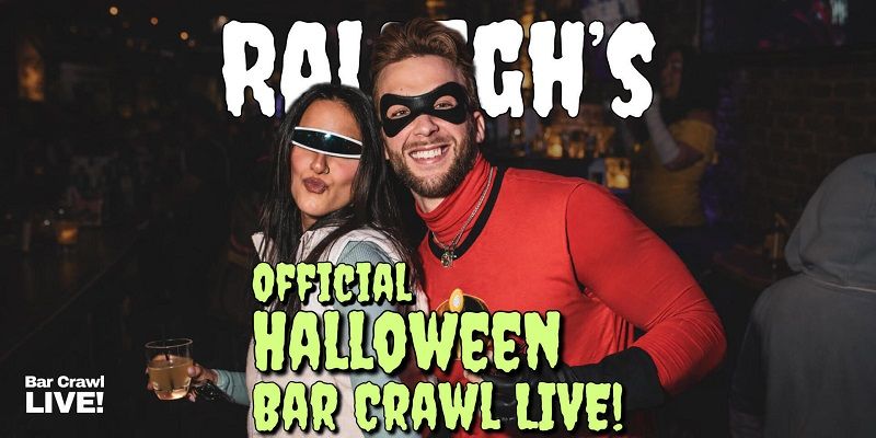 Raleigh Official Halloween Bar Crawl 2026 By Bar Crawl LIVE! promotional image