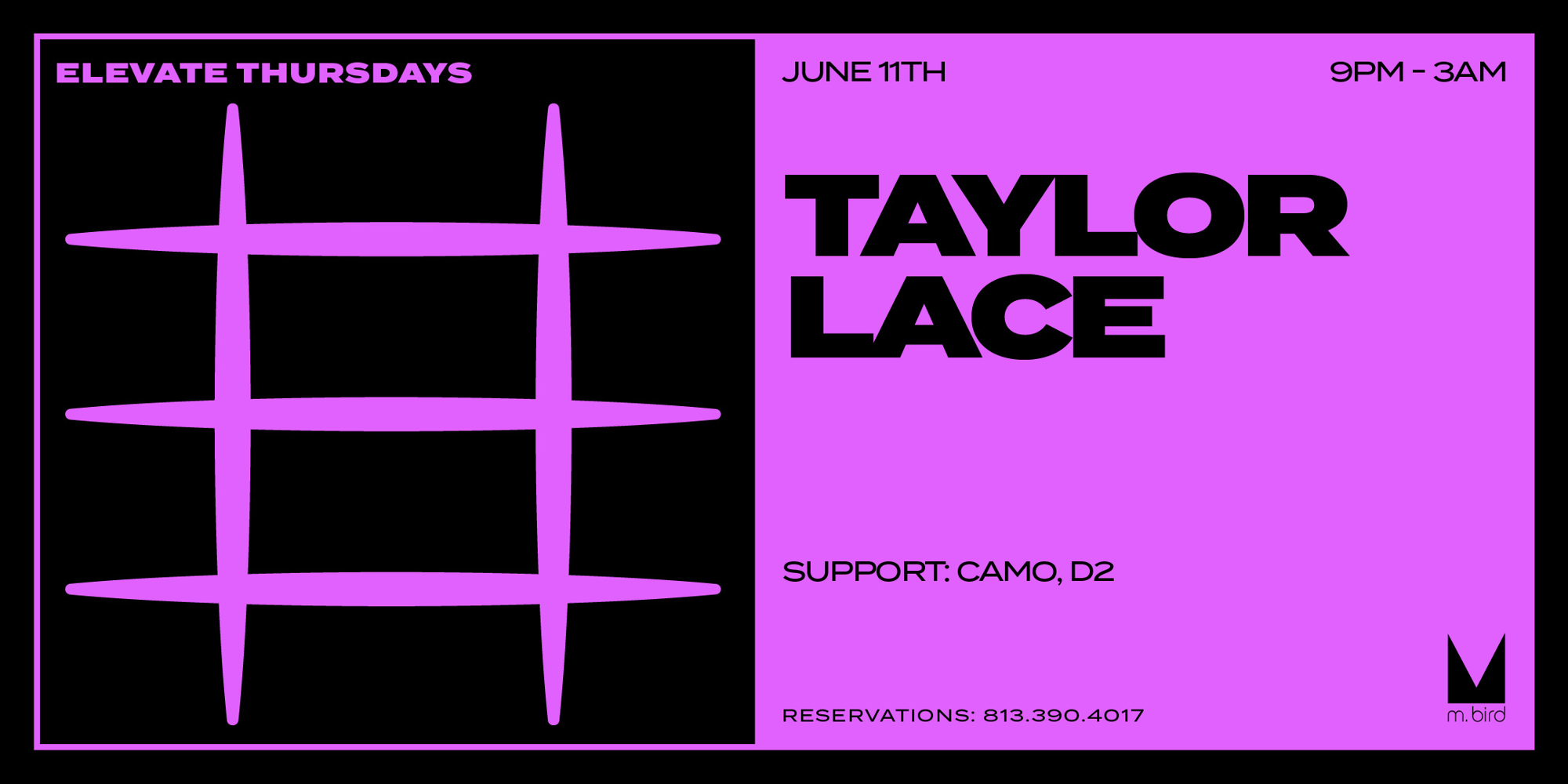 Elevate Thursday with Special Guest DJ Taylor Lace at M.Bird promotional image