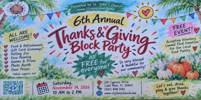 6th Annual Thanks & Giving Block Party promotional image
