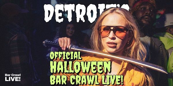 Detroit Official Halloween Bar Crawl 2026 By Bar Crawl LIVE! promotional image