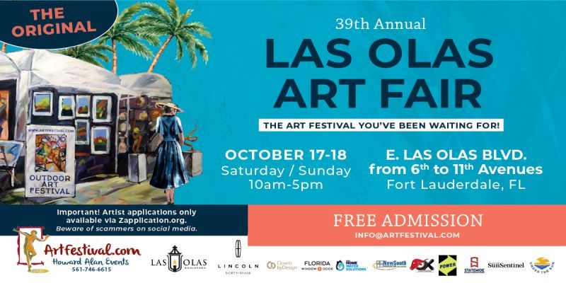 39th Annual Las Olas Art Fair promotional image