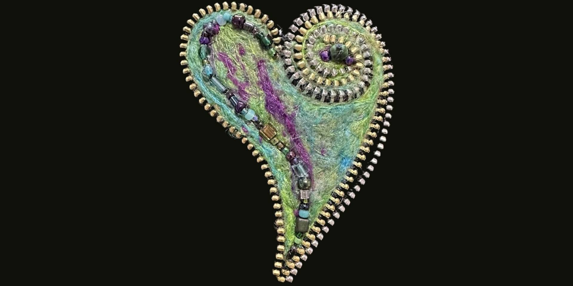 Needle Felting: Swirly Heart promotional image