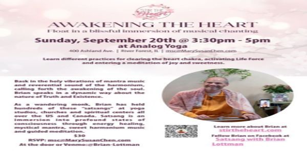 Awakening the Heart: satsang with Brain Lottman promotional image