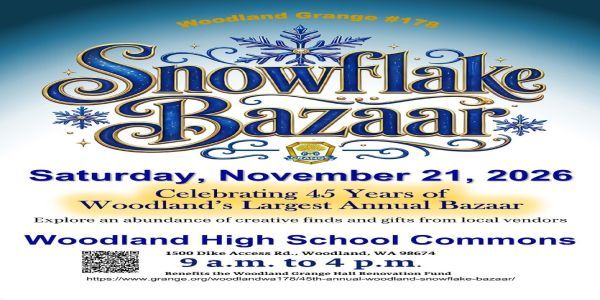 45th Annual Woodland Snowflake Bazaar promotional image