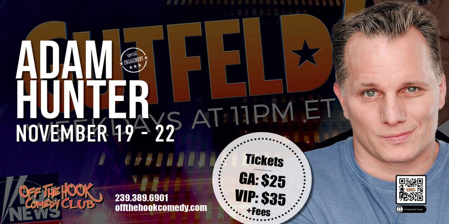 Comedian Adam Hunter Live In Naples, Florida! promotional image