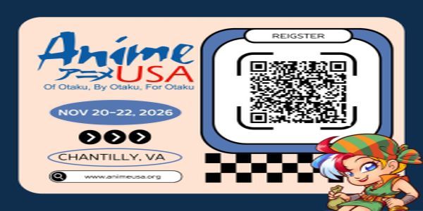 Anime USA 2026 - Anime and Japanese Culture Convention - November 20-22 in Chantilly, VA promotional image