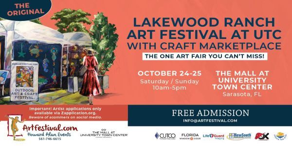 Lakewood Ranch Art Festival at UTC with Craft Marketplace promotional image