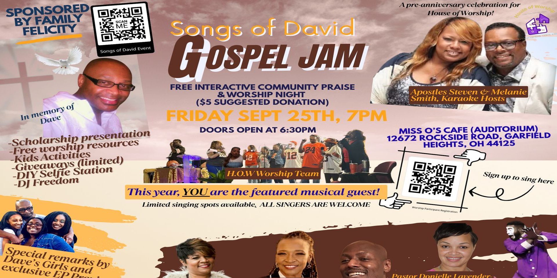 Songs of David Gospel Jam promotional image