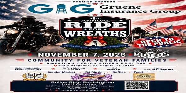 4th Annual Ride for Wreaths promotional image