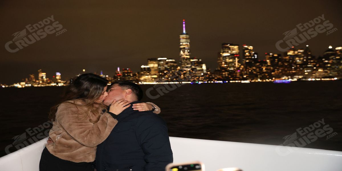 A Midnight Kiss New Year's Eve Fireworks Countdown Cruise 2027 w/ Premium Open Bar, Buffet, Live DJ promotional image