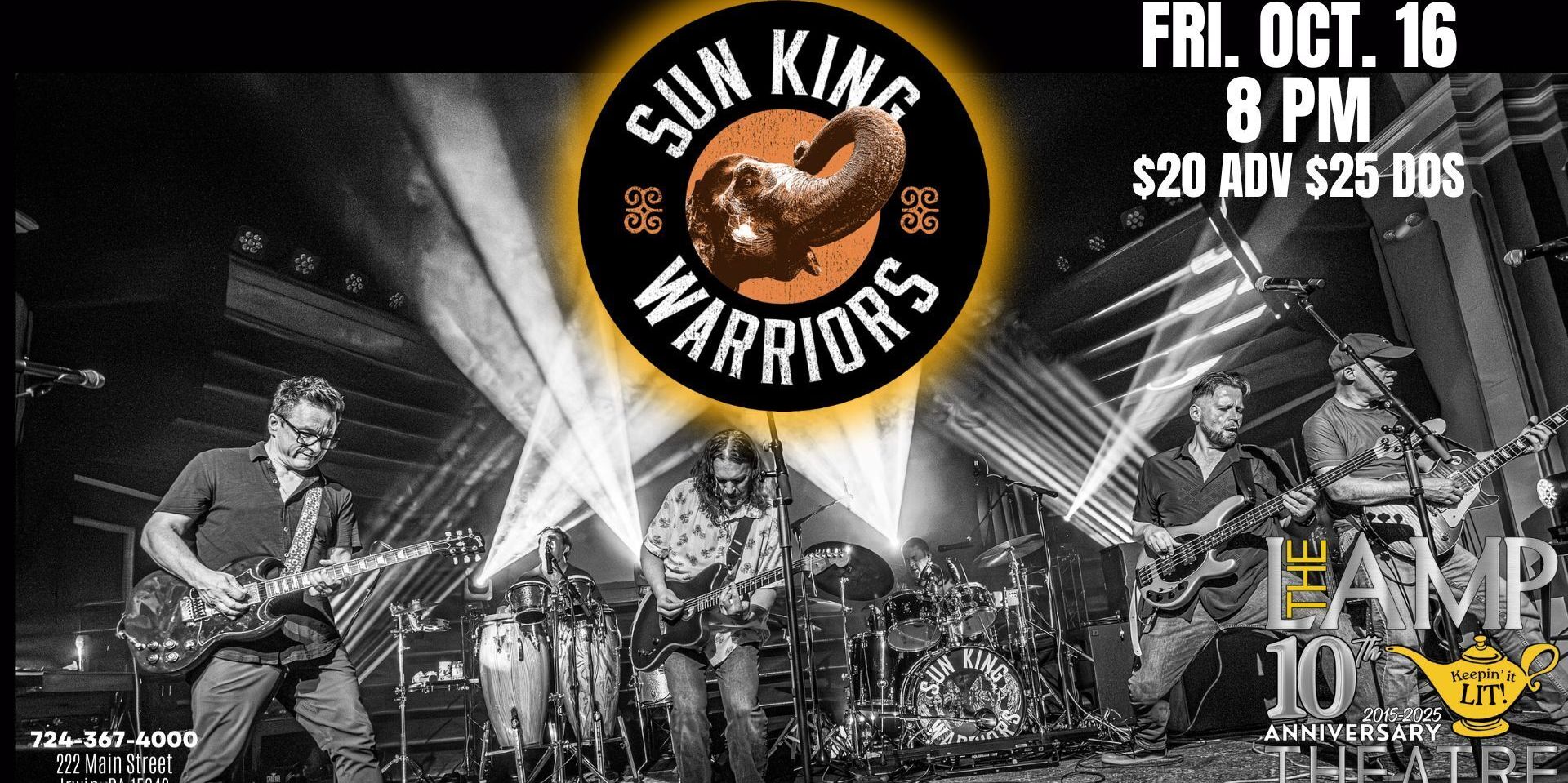Sun King Warriors return to The Lamp Theatre, Irwin promotional image