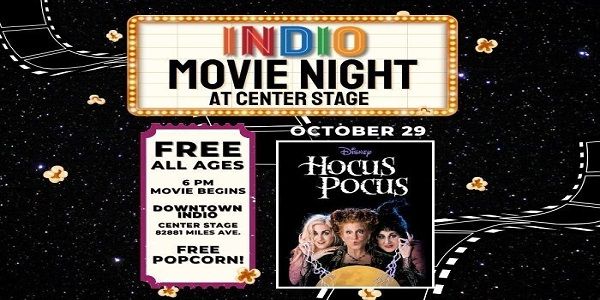Indio Movie Night at Center Stage: Hocus Pocus promotional image