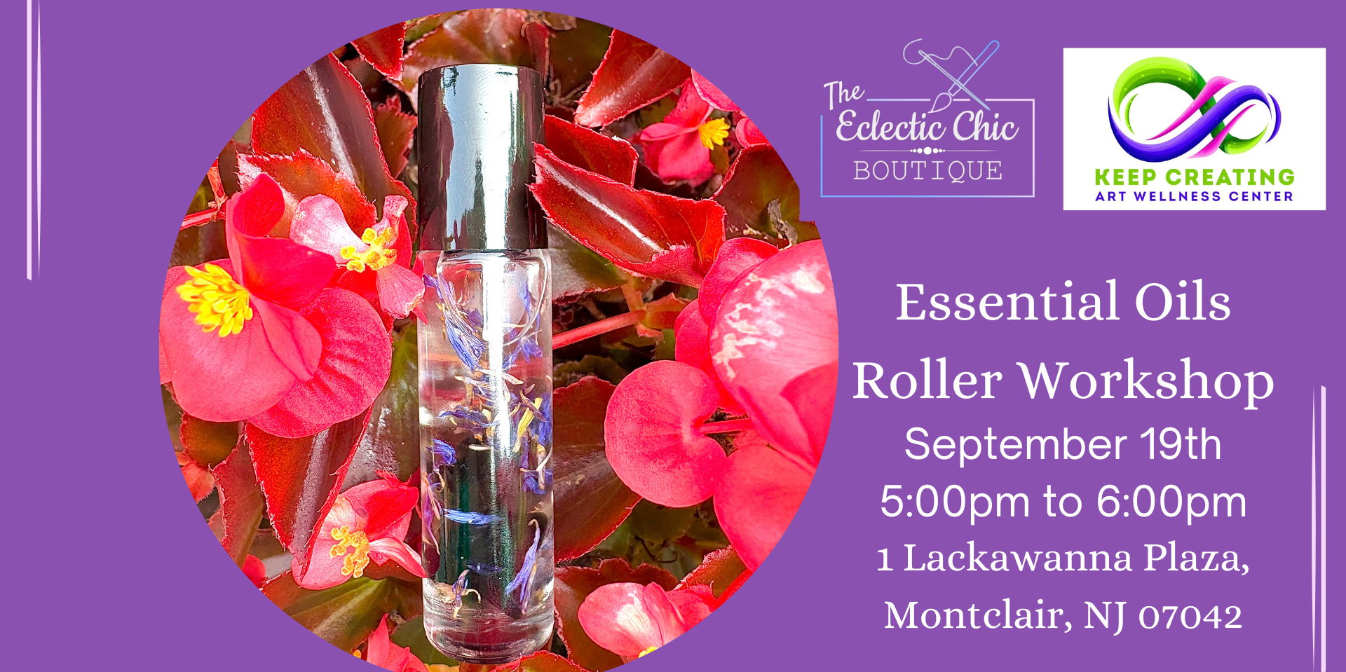 Essential Oils Roller Workshop promotional image