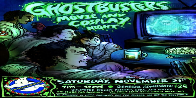 Ghostbusters Movie & Cosplay Night promotional image