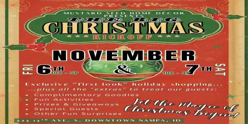 Mustard Seed's Big Christmas Kickoff Event promotional image