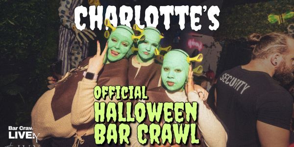 Charlotte Official Halloween Pub Crawl 2026 By Bar Crawl LIVE! promotional image