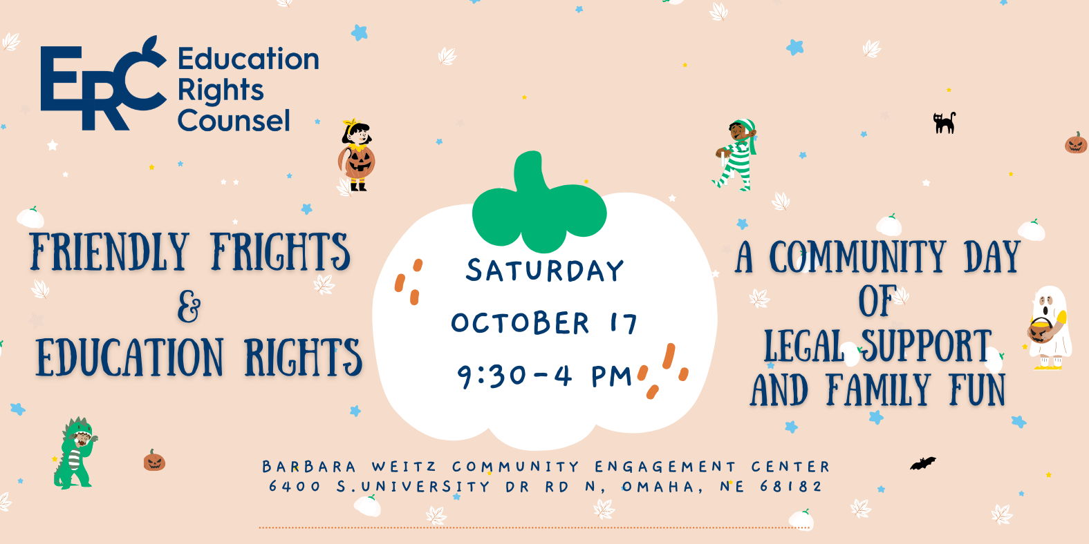 Friendly Frights & Education Rights: A Community Day of Legal Support and Family Fun promotional image
