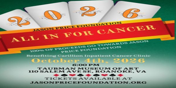 Jason Price Foundation Poker Tournament 2026: All In For Cancer promotional image