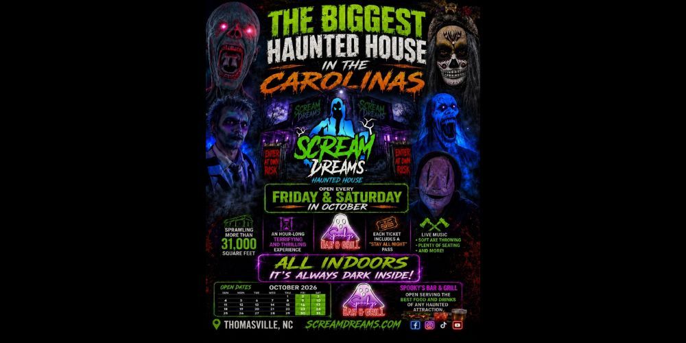 Scream Dreams Haunted House 2026 promotional image