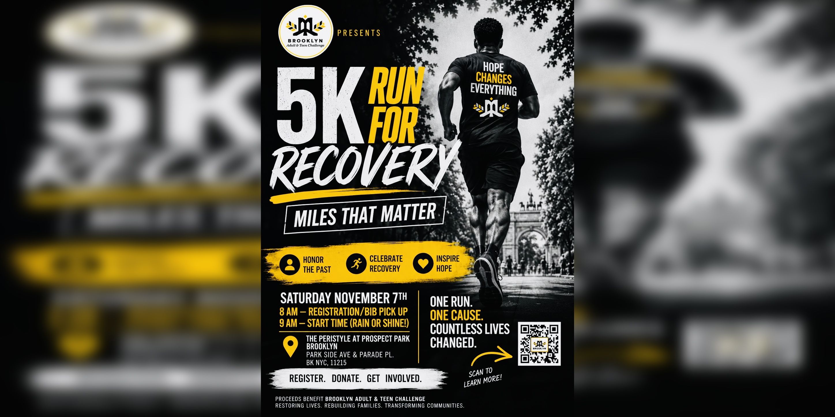 Brooklyn Adult & Teen Challenge Race for Recovery 5K promotional image