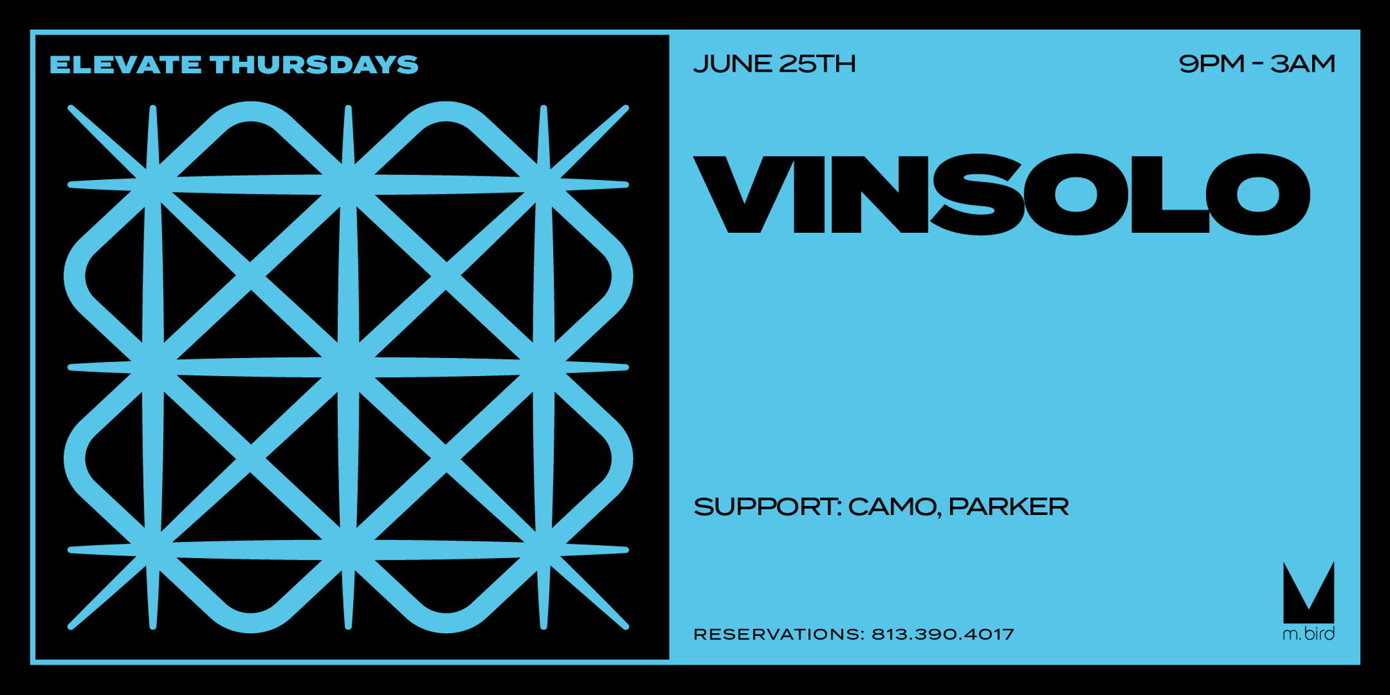 Elevate Thursday with Special Guest DJ Vinsolo at M.Bird promotional image