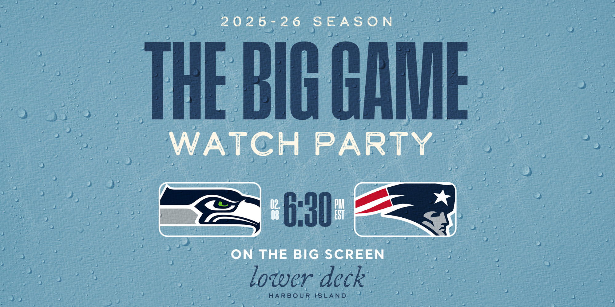 Watch Party at Lower Deck for the Big Game promotional image
