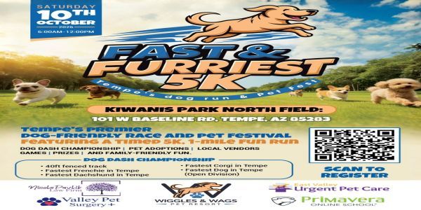 Fast and Furriest 5k and pet fest promotional image