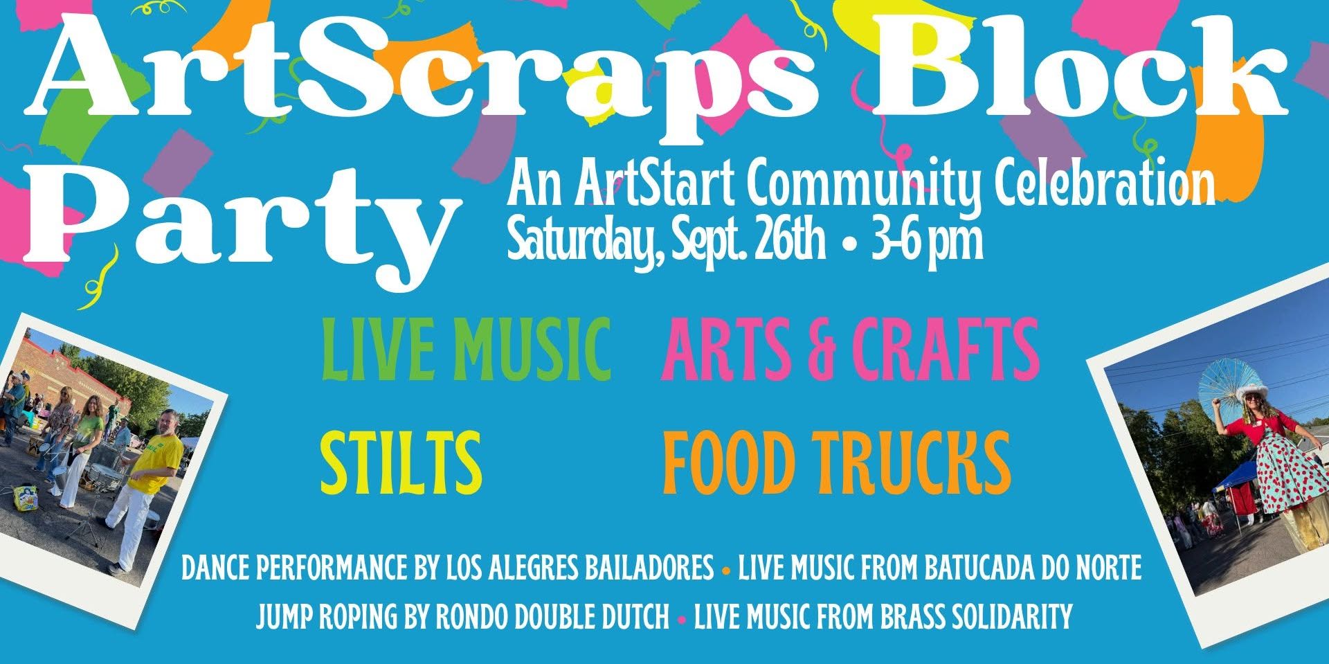 ArtScraps Block Party: An ArtStart Community Celebration promotional image