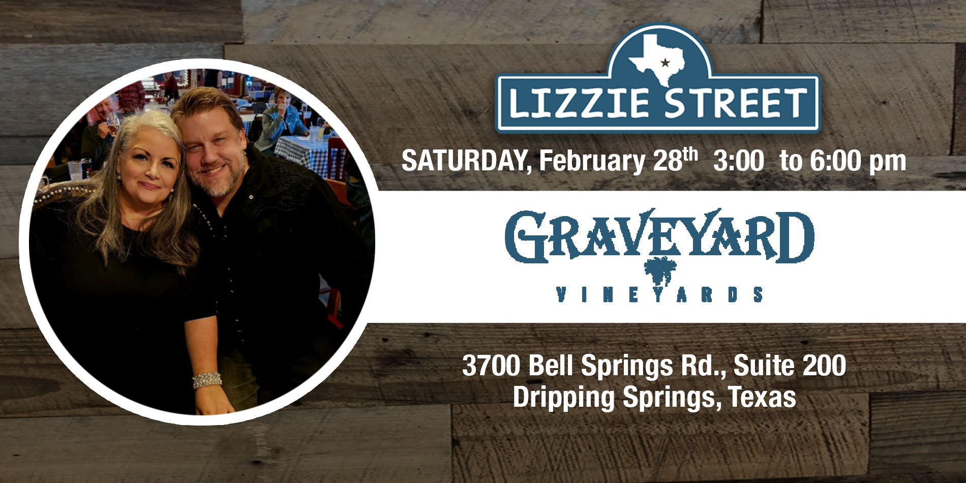 LIZZIE STREET at GRAVEYARD VINEYARDS promotional image