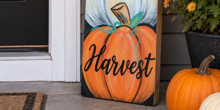 Pumpkin Harvest Wooden Porch Leaner - Painting Class promotional image