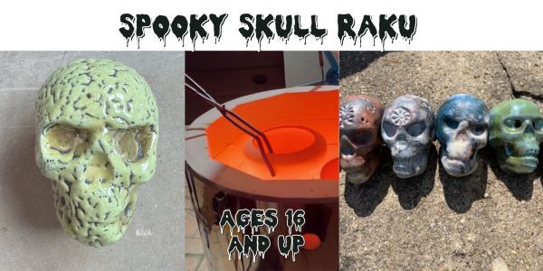 Spooky Skull Raku promotional image