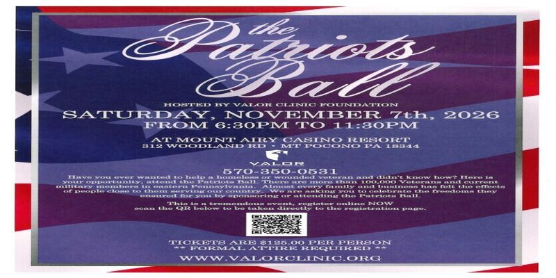 The Patriot's Ball - Helping Local Wounded Veterans promotional image