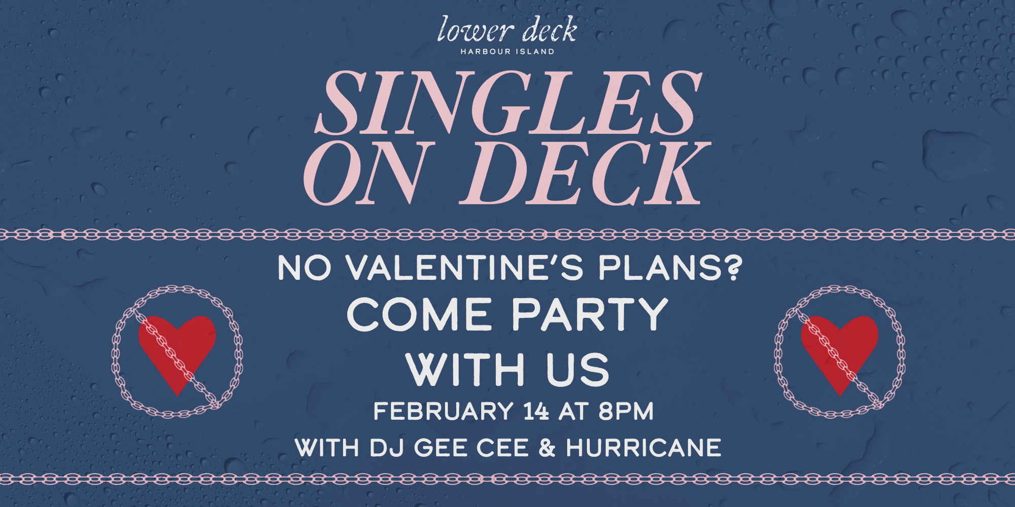 Singles on Deck Valentine's Day Party at Lower Deck promotional image