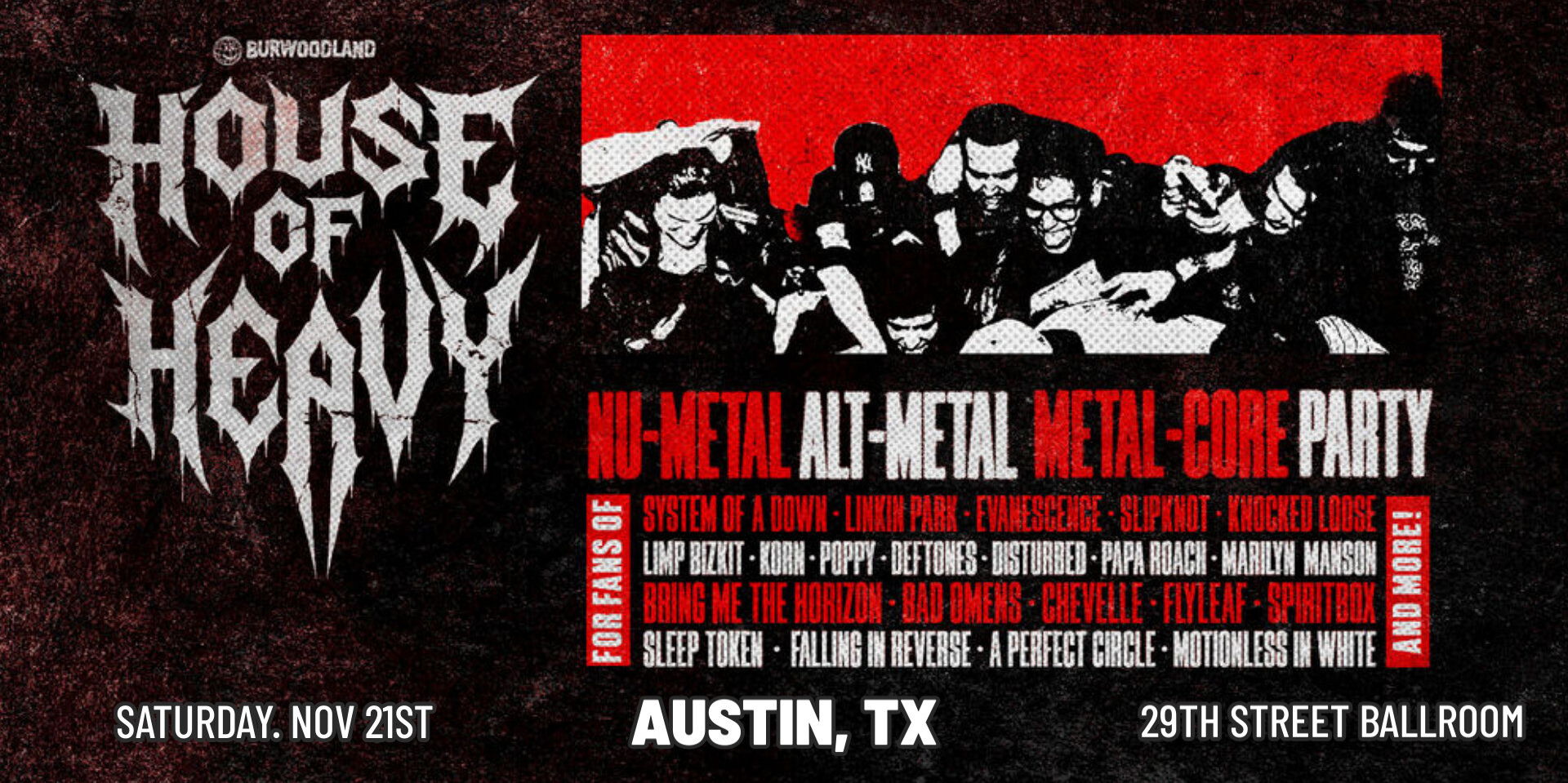 Resound Presents: House of Heavy at 29th St Ballroom on 11/21 promotional image